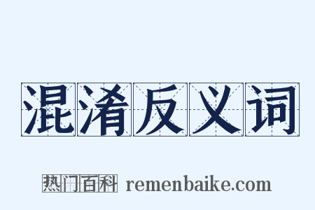 混淆反义词是什么意思的图片